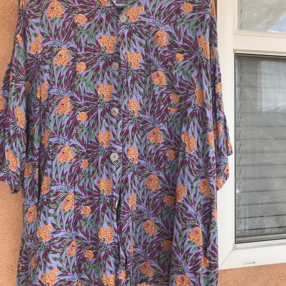 Flax by Joanne Engelhart rayon button down